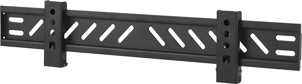 Left View: Dynex™ - Fixed Wall Mount for Most Flat-Panel TVs Up to 50" - Black