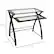 Alt View 3. Twin Star Home - Computer Desk with Keyboard Tray, Black - Black.