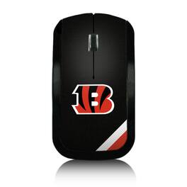 Keyscaper - Cincinnati Bengals Diagonal Stripe Wireless Mouse - Wireless - Multicolor
