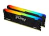 Kingston - FURY Beast 32GB (2 x 16GB) 288-Pin PC RAM DDR4 3200 (PC4 25600) Desktop Memory Model KF432C16BB12AK2/32 - Midnight Black