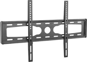 Dynex™ - Fixed Wall Mount for Most 37" - 75" Flat-Panel TVs - Black - Front_Zoom