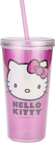 Hello Kitty Stanley Type 40oz. Tumbler Mug With Black Carry Handle -  Stylish Stanley Tumbler - Pink Barbie Citron Dye Tie