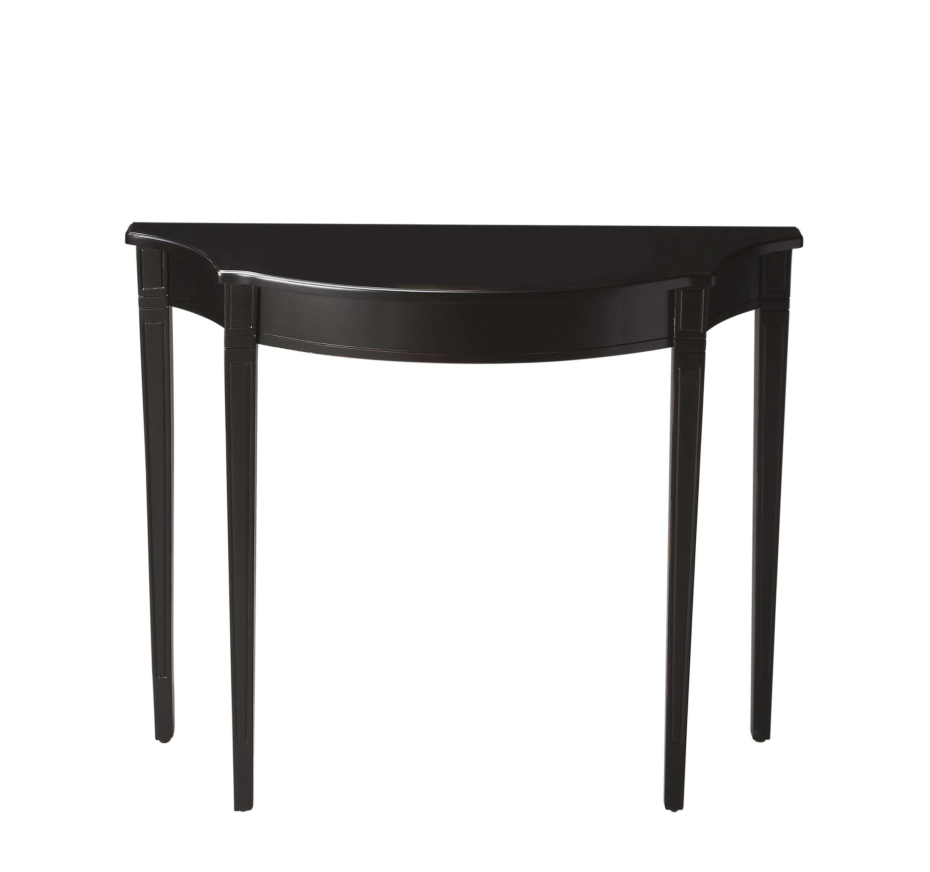Front. Butler Specialty - Chester 36 in. W Demilune Wood Console Table - Black.