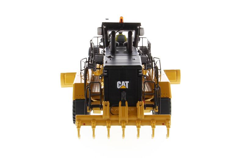 Alt View 2. Diecast Masters - CAT Caterpillar 24 Motor Grader with Operator "High Line Series" 1/50 Diecast Model by Diecast Masters.