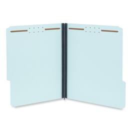 Universal - Top Tab Classification Folders 2 Expansion 2 Fasteners Letter Size Light Blue Exterior 25 per Box