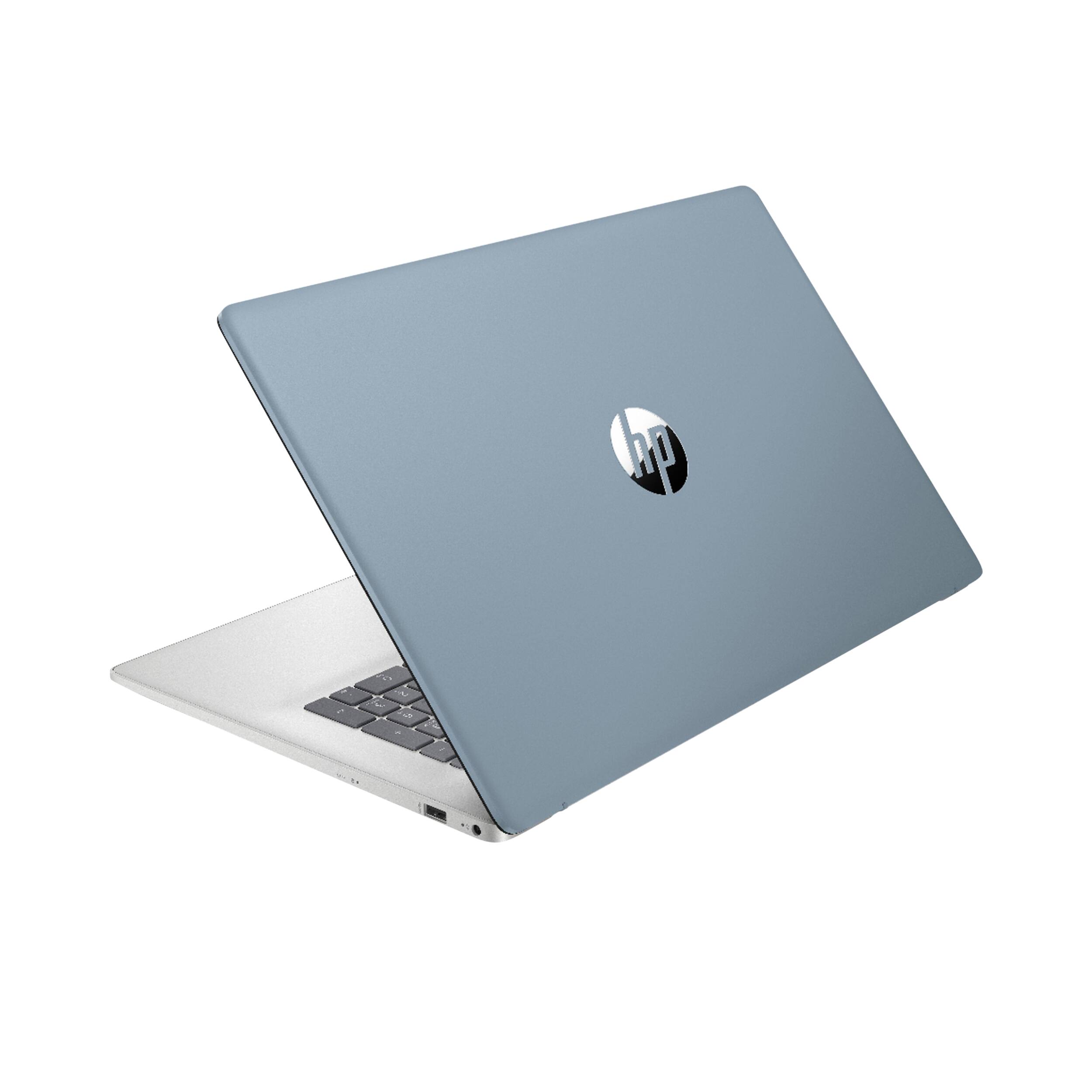 Alt View 5. HP - HP 17.3" HD+ Touchscreen Laptop,Intel Ultra 7 255U,16GB DDR4,256GB SSD+1TB Dock Set,Backlit Keyboard,Win 11 Pro,Blue - Blue.