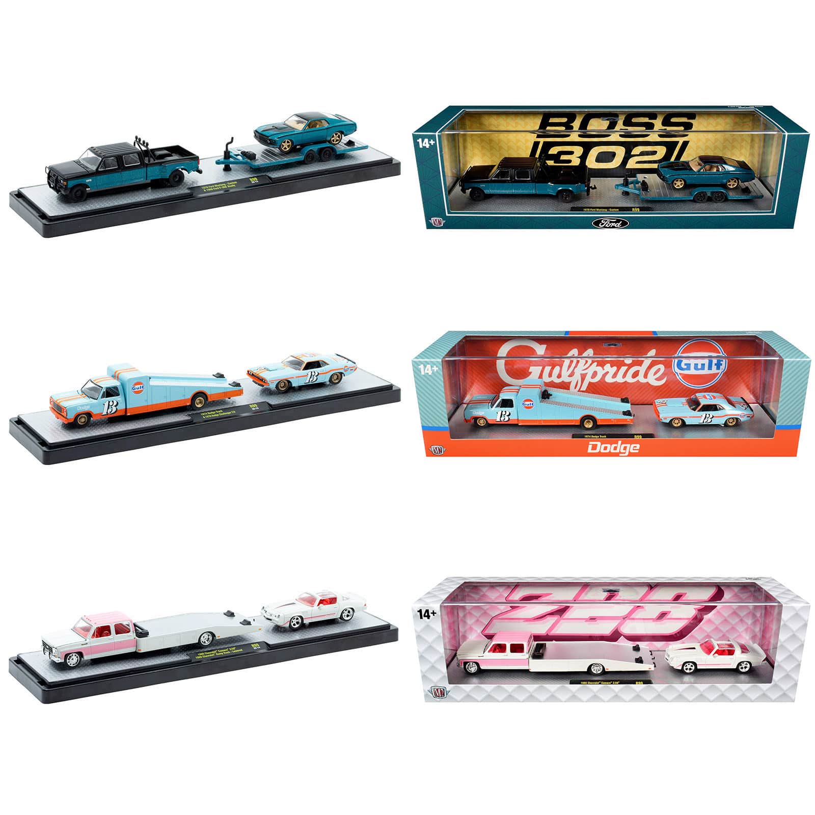 Auto Haulers Set of 3 Trucks Release 99 Limited Edition to 7600 pieces Worldwide 1/64 Diecast Models by M2 Machines price history on PriceWatchPro