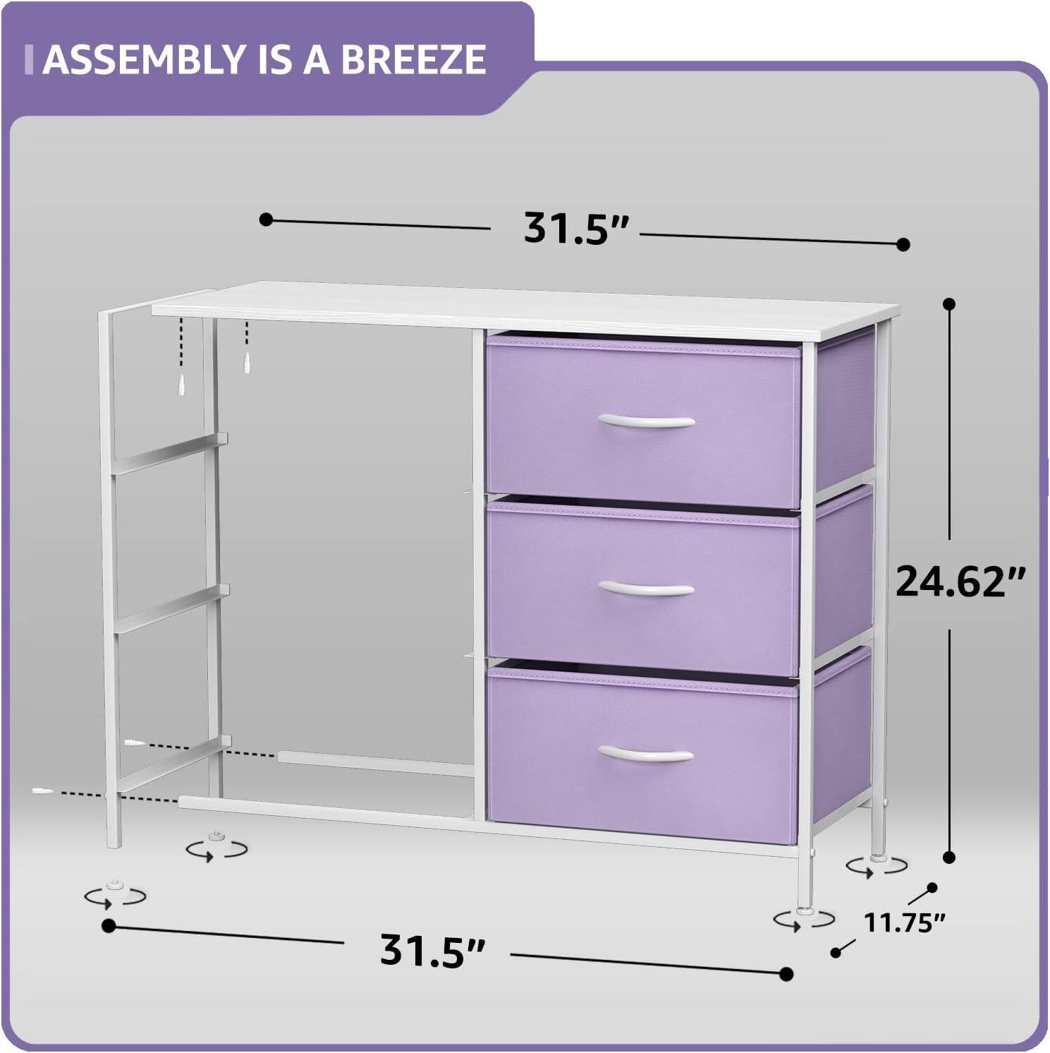 ASSEMBLY IS A BREEZE

31.5"  
24.62"  
31.5"  
11.75"