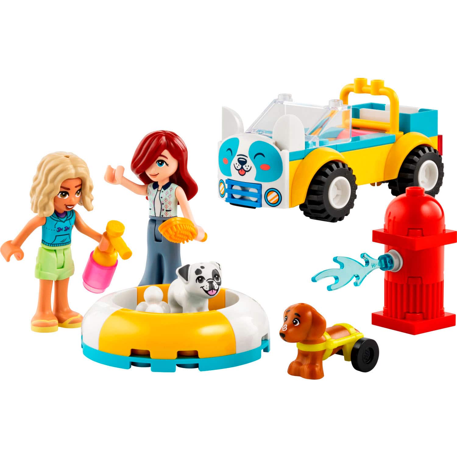Angle. LEGO - Friends Dog Grooming Car Toy 42635.