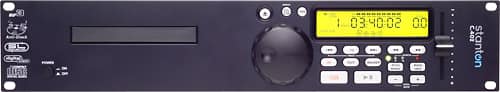 Front. Stanton - Single Rackmount CD Player - Black.
