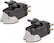 Front Standard. Stanton - 500 V3 Premounted Cartridges (2-Pack) - Black/Gray.