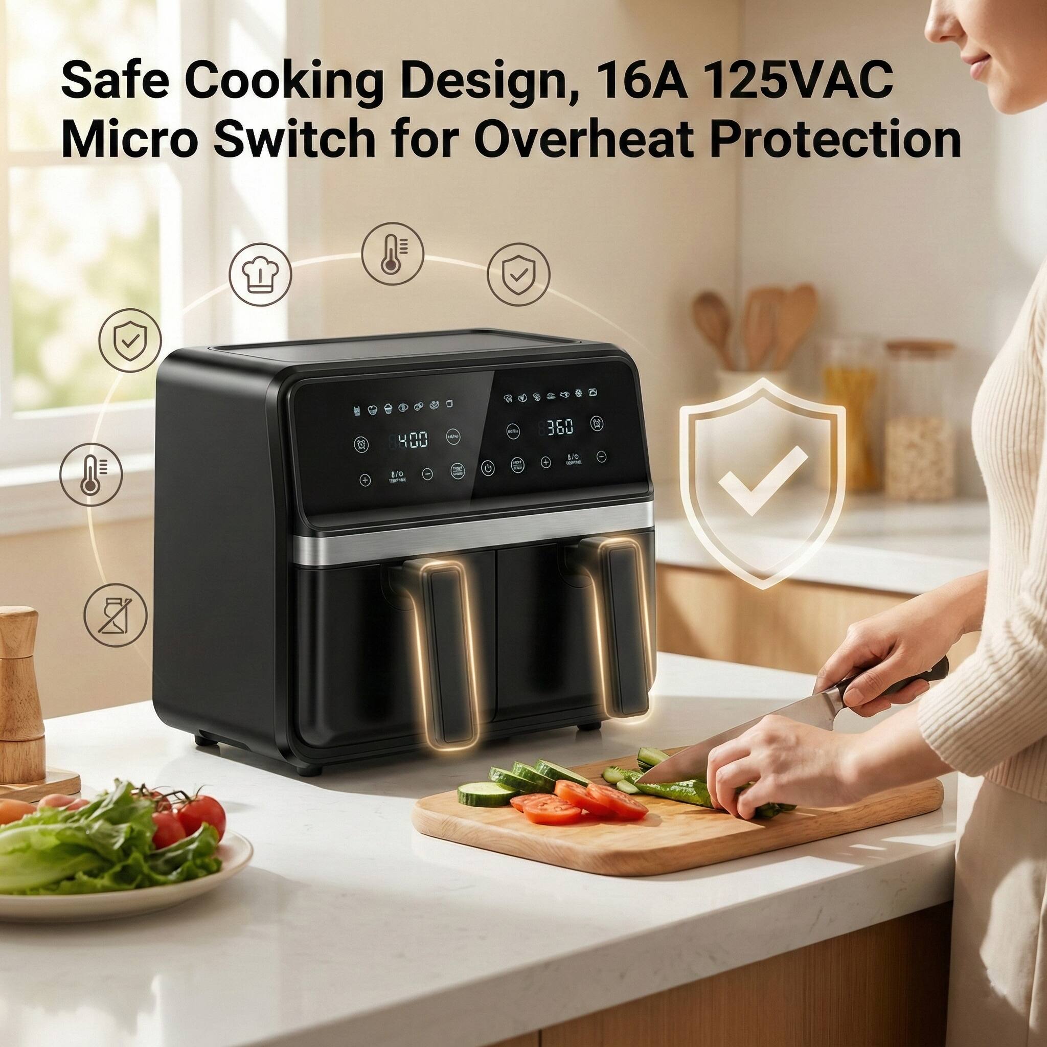 Safe Cooking Design, 16A 125VAC Micro Switch for Overheat Protection