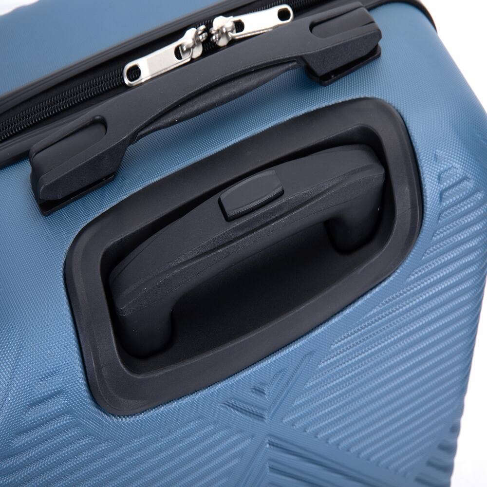 Alt View 8. Ropilly - Ropilly 4 Piece Hard Shell Luggage Set Blue Luggage Set with Spinner Wheels 14 Inch Cosmetic Train Case - Blue.