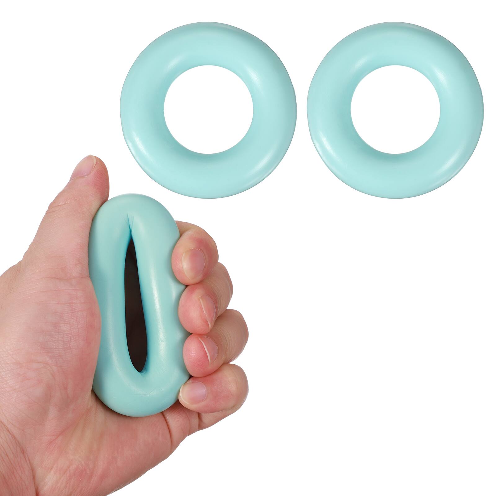 Front. Unique Bargains - 2pcs 2.8" 20LB Extra Pro Hand Gripper - Durable Non-Slip Exercise for Athletes, Rock Climbing, Workout & Fitness - Mint.