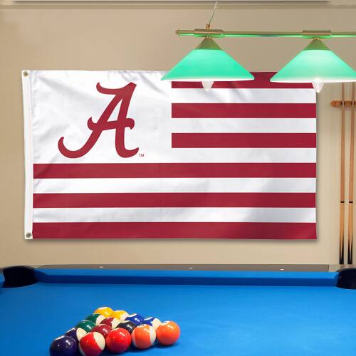 Front. WinCraft - Alabama Crimson Tide Deluxe Stars & Stripes 3' x 5' Flag - Multicolor.