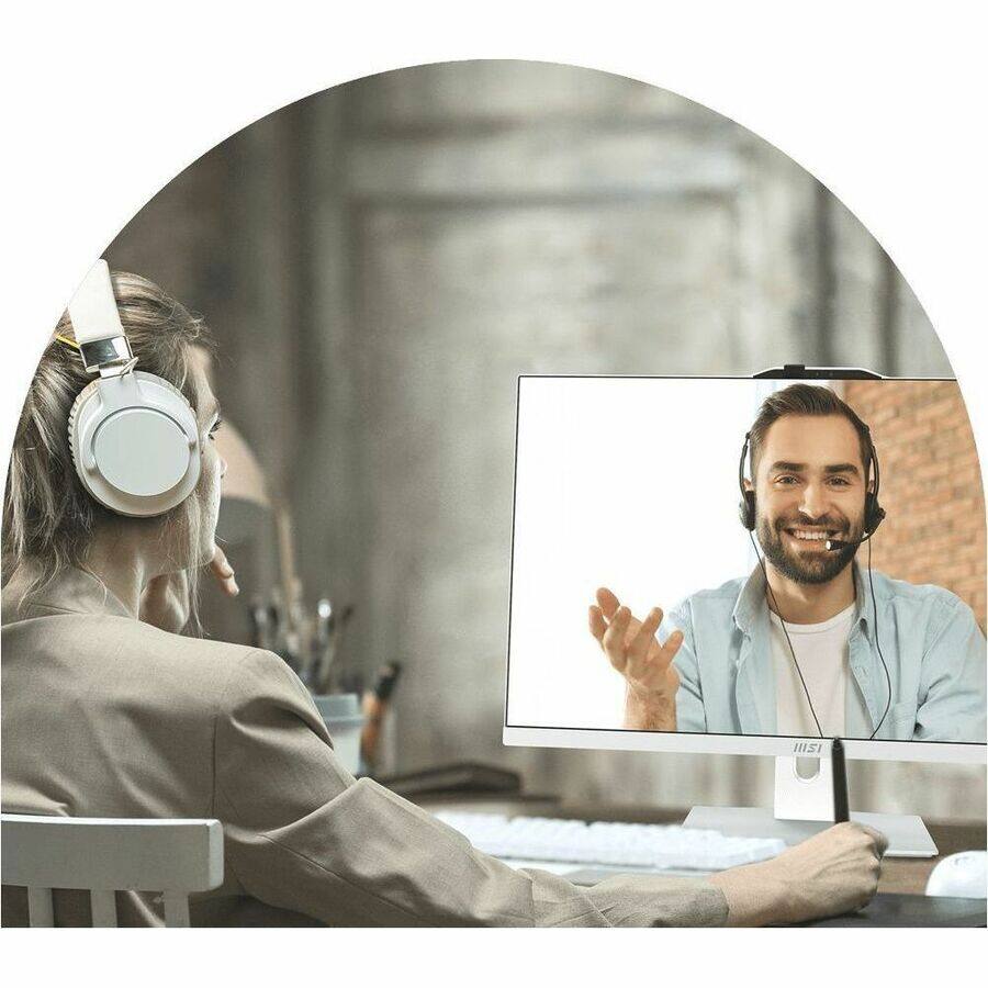 Alt View 1. MSI - MSI Modern AM272P 1M Modern AM272P 1M-823US All-in-One Computer - Intel Core 5 120U - 16 GB - 1 TB PCI Express NVMe SSD - White.