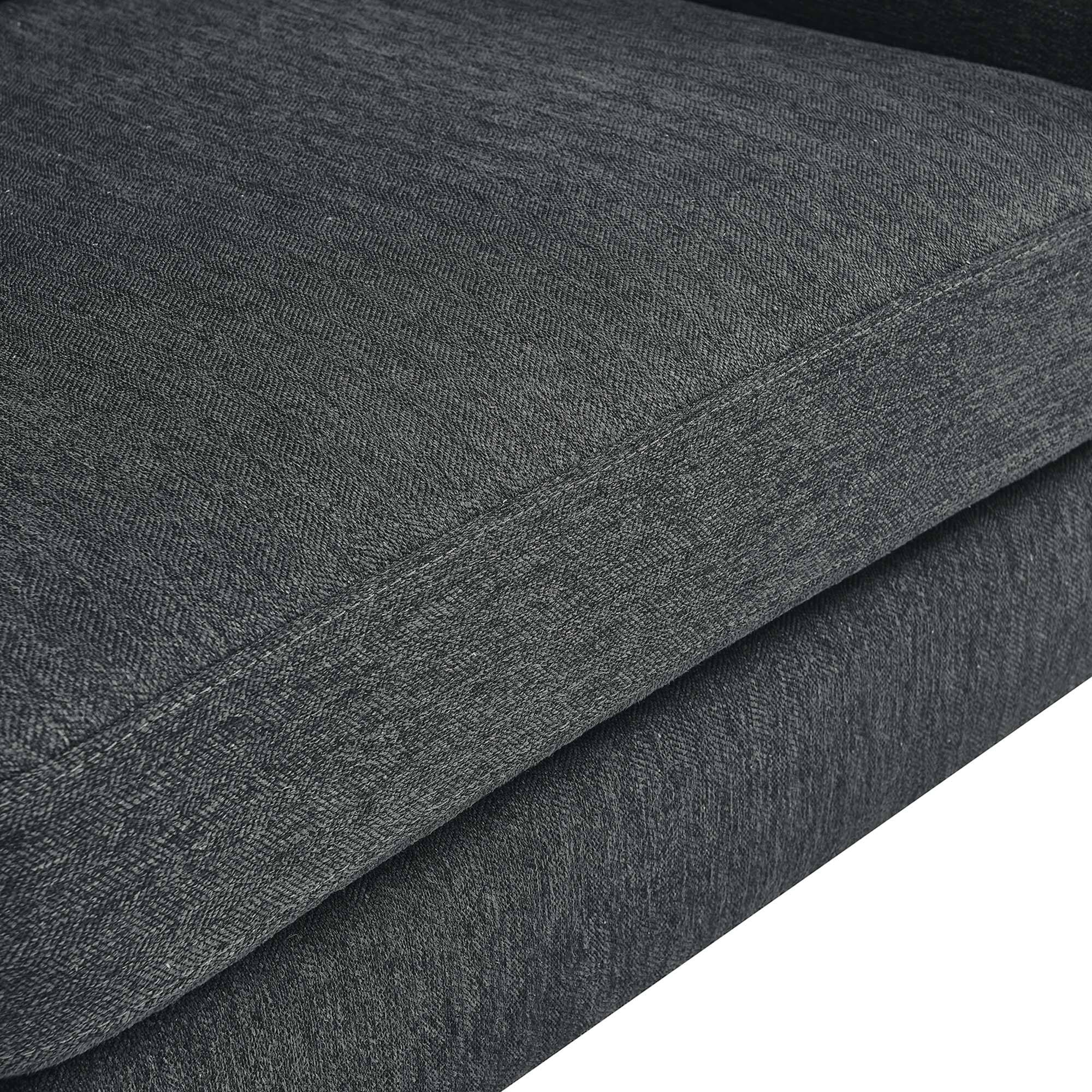 Alt View 4. Modway - Corland Upholstered Fabric Loveseat by Modway - Charcoal.