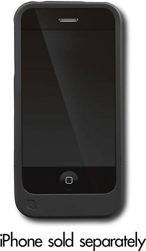 Front Standard. Incase - Power Slider Case for Apple® iPhone 3G - Black.