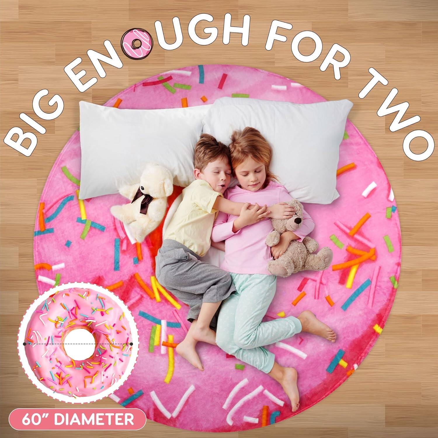 BIG ENOUGH FOR TWO  
60" DIAMETER