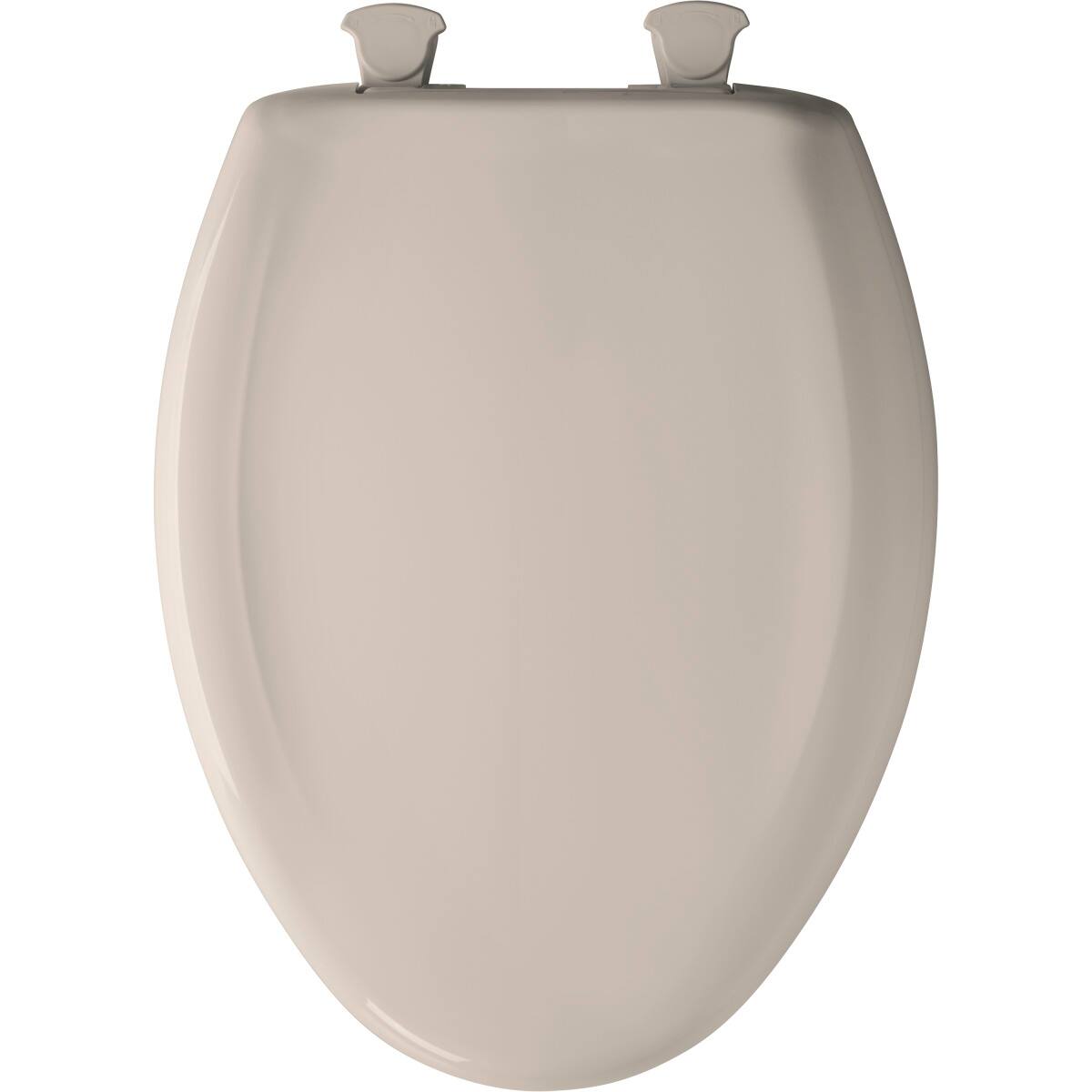 Angle. BEMIS - Bemis Elongated Plastic Toilet Seat in Blush with STA-TITE Seat Fastening System, EasyClean and  WhisperClose Hinge - Blush.
