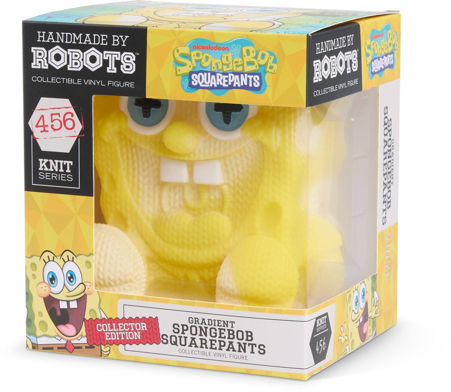 HANDMADE BY ROBOTS  
COLLECTIBLE VINYL FIGURE  
456 KNIT SERIES  
GRADIENT EDITION  
SPONGEBOB SQUAREPANTS  
COLLECTOR EDITION