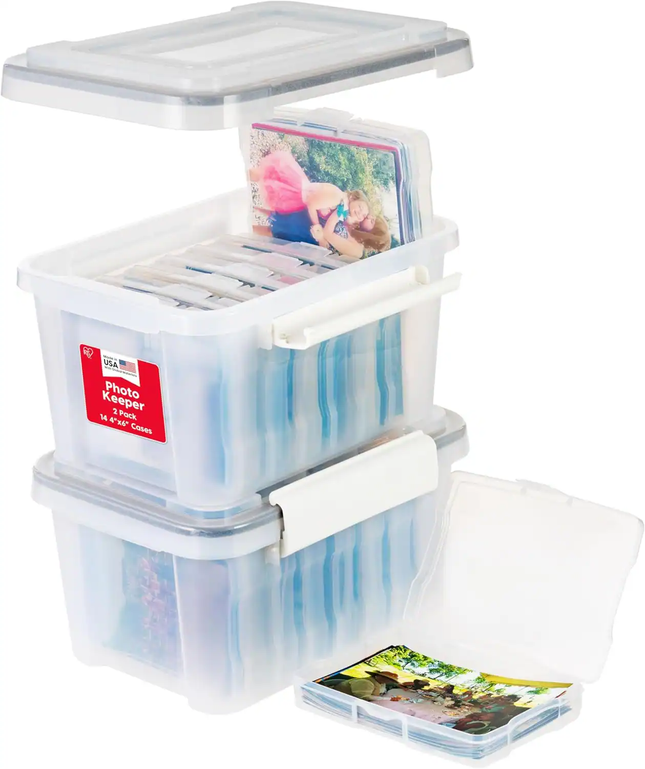 IRIS USA WeatherPro Photo Storage Case with 7 Inner 4
