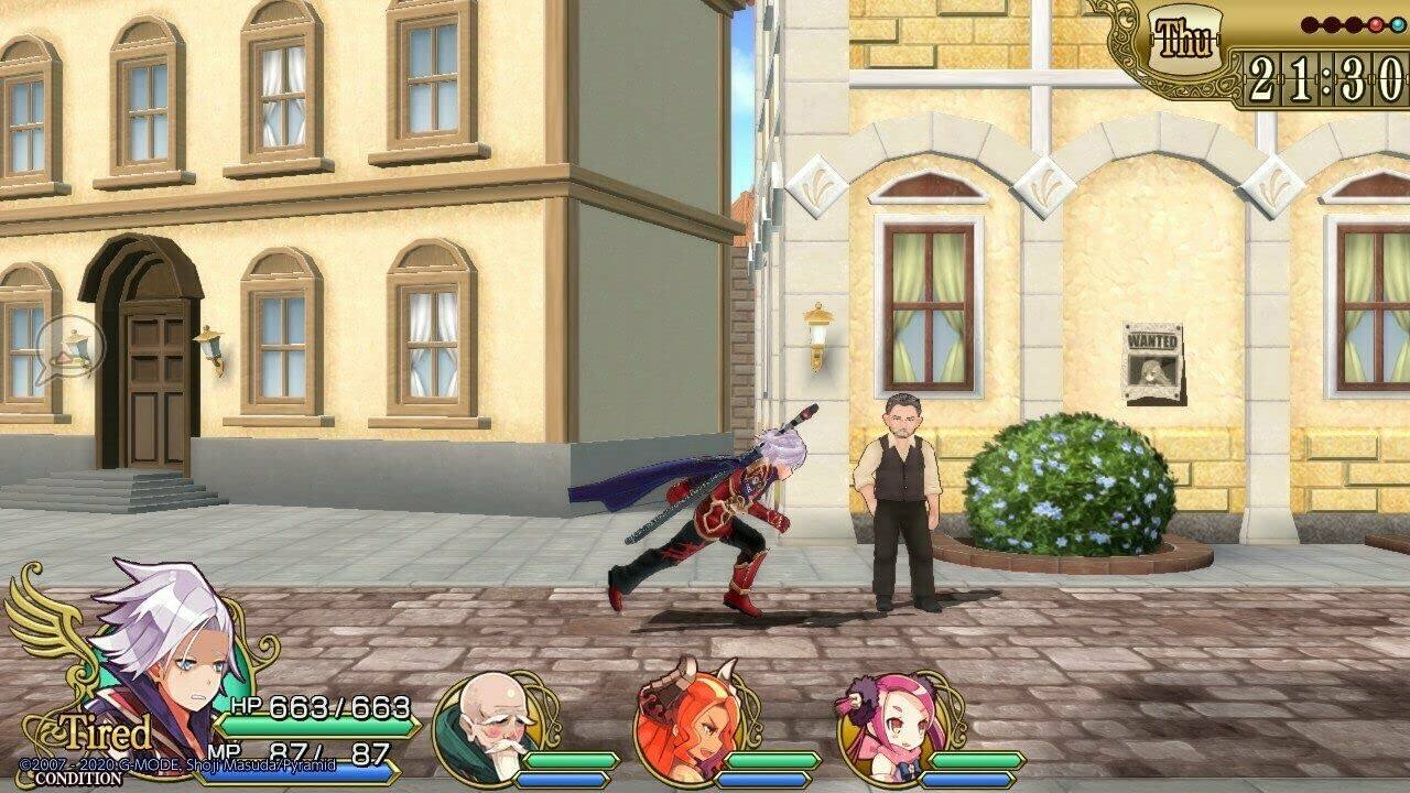 Thu 21:30  
2 1 3 0  
WANTED  
HP 663/663  
MP 87/87  
2007 - 2020: G-MODE  
2007 Shoj Masuda/Pyramid  
CONDITION  
Tired  
©2007-2020 G-MODE  
CONDITION