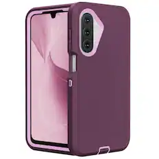 Front. Entronix - Entronix Case for Galaxy A17 - Triple-Layer Heavy Duty Protection - Purple.