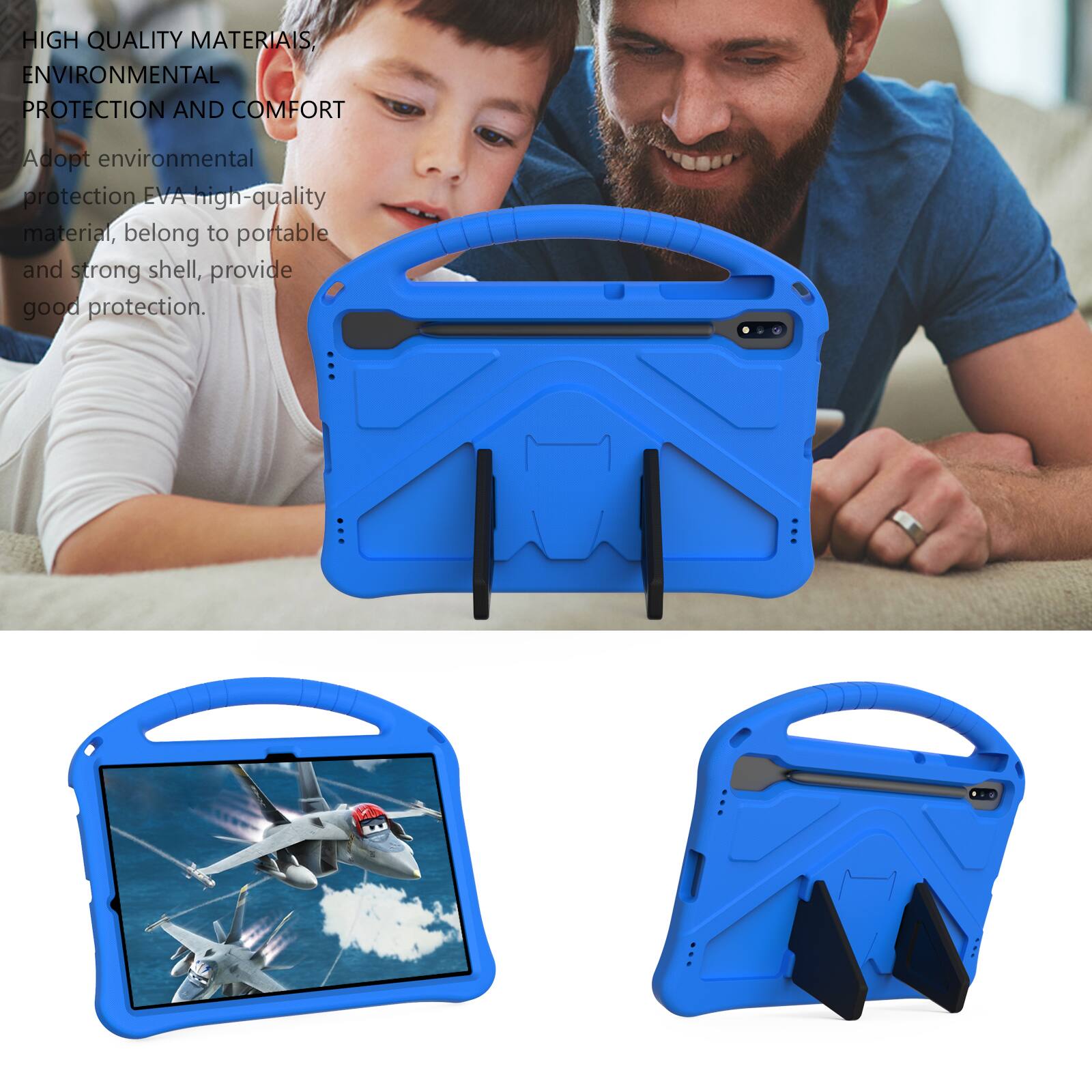 HIGH QUALITY MATERIALS, ENVIRONMENTAL PROTECTION AND COMFORT

Adopt environmental protection EVA high-quality material, belong to portable and strong shell, provide good protection.