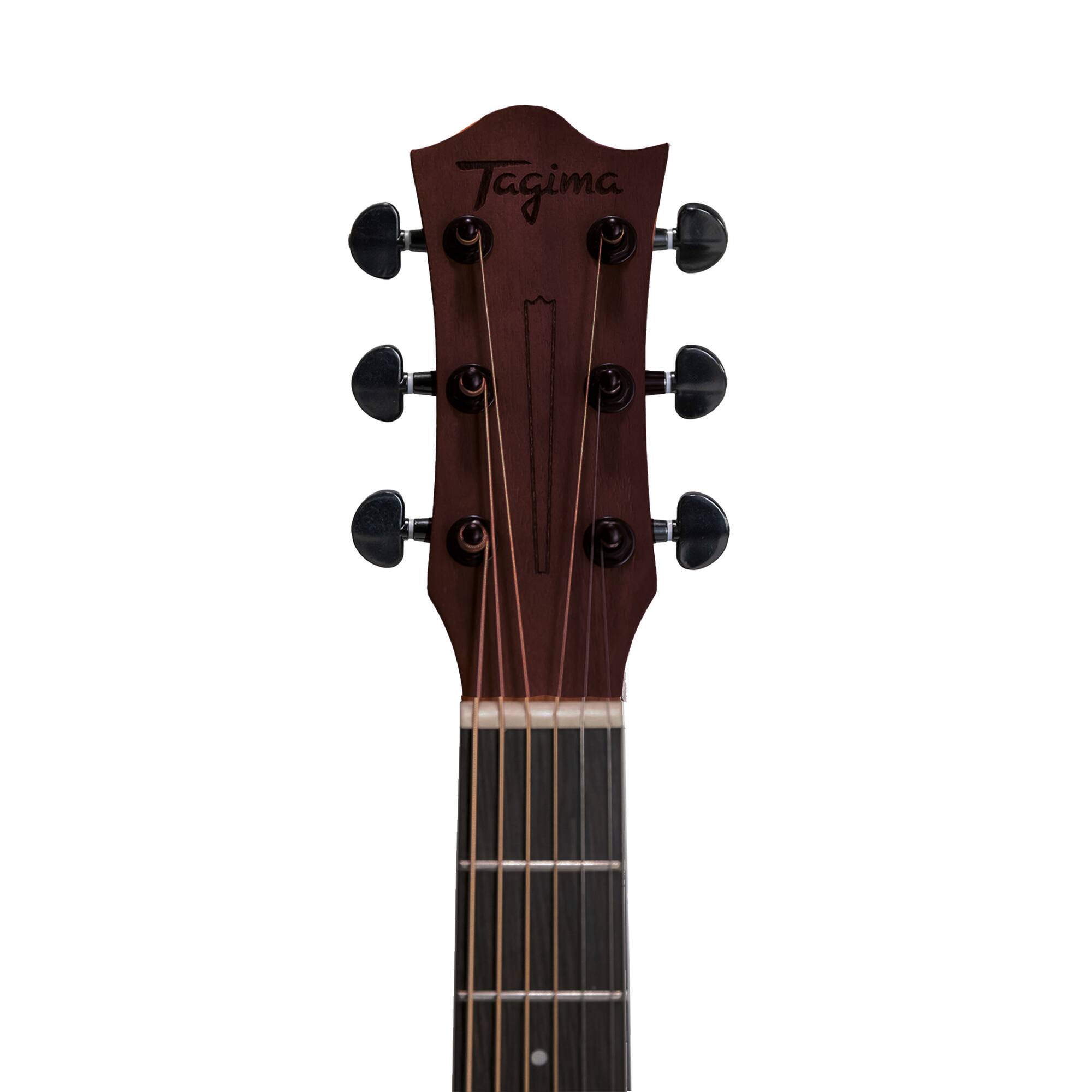 Alt View 2. Tagima - Tagima KANSAS GRAN RESERVA EQ DKMOP Dreadnought Cutaway Acoustic-Electric – Sapele, Piezo Pickup, Satin Finish.
