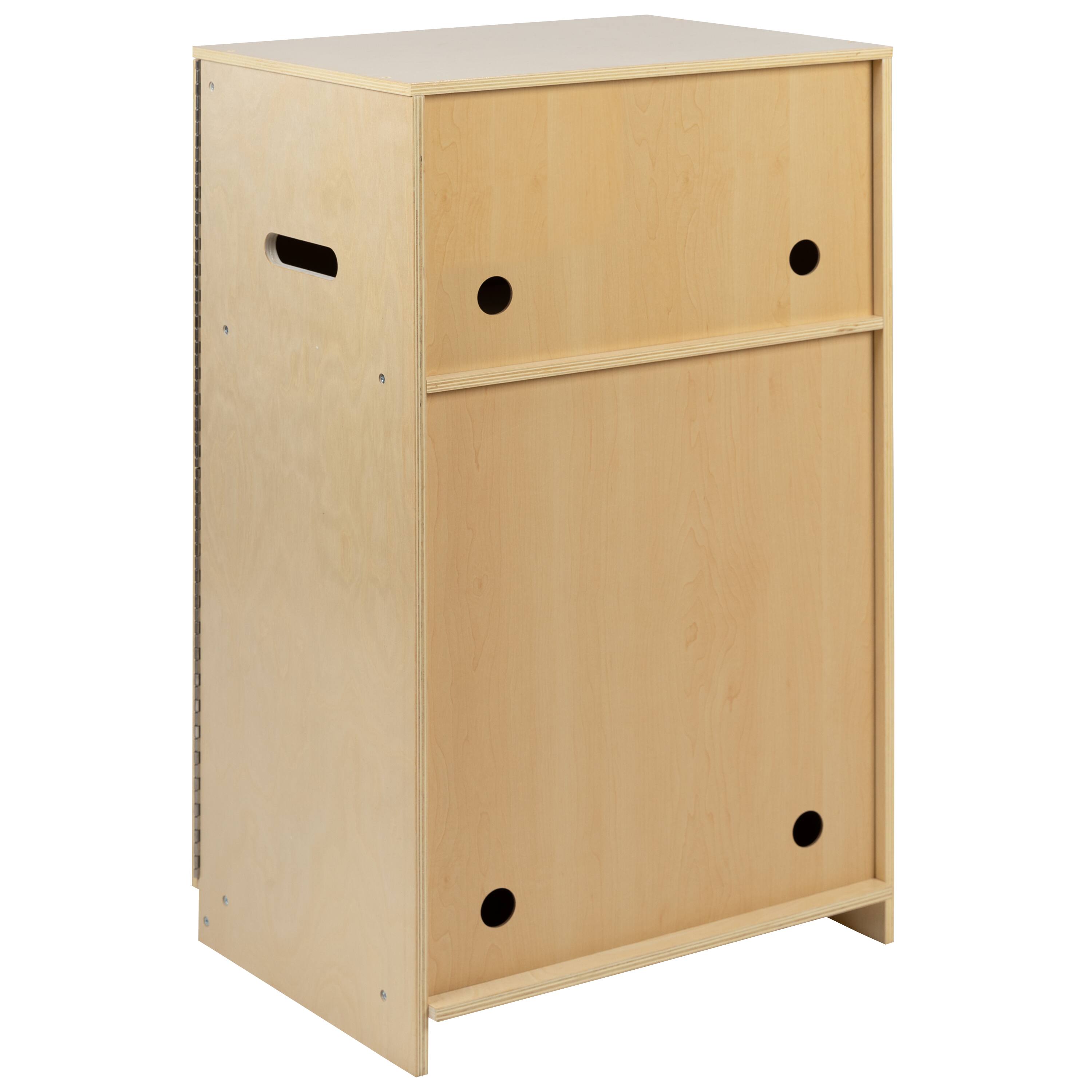Alt View 8. Emma + Oliver - Children's Wood Refrigerator for Commercial or Home Use - Kid Friendly Design - Natural.