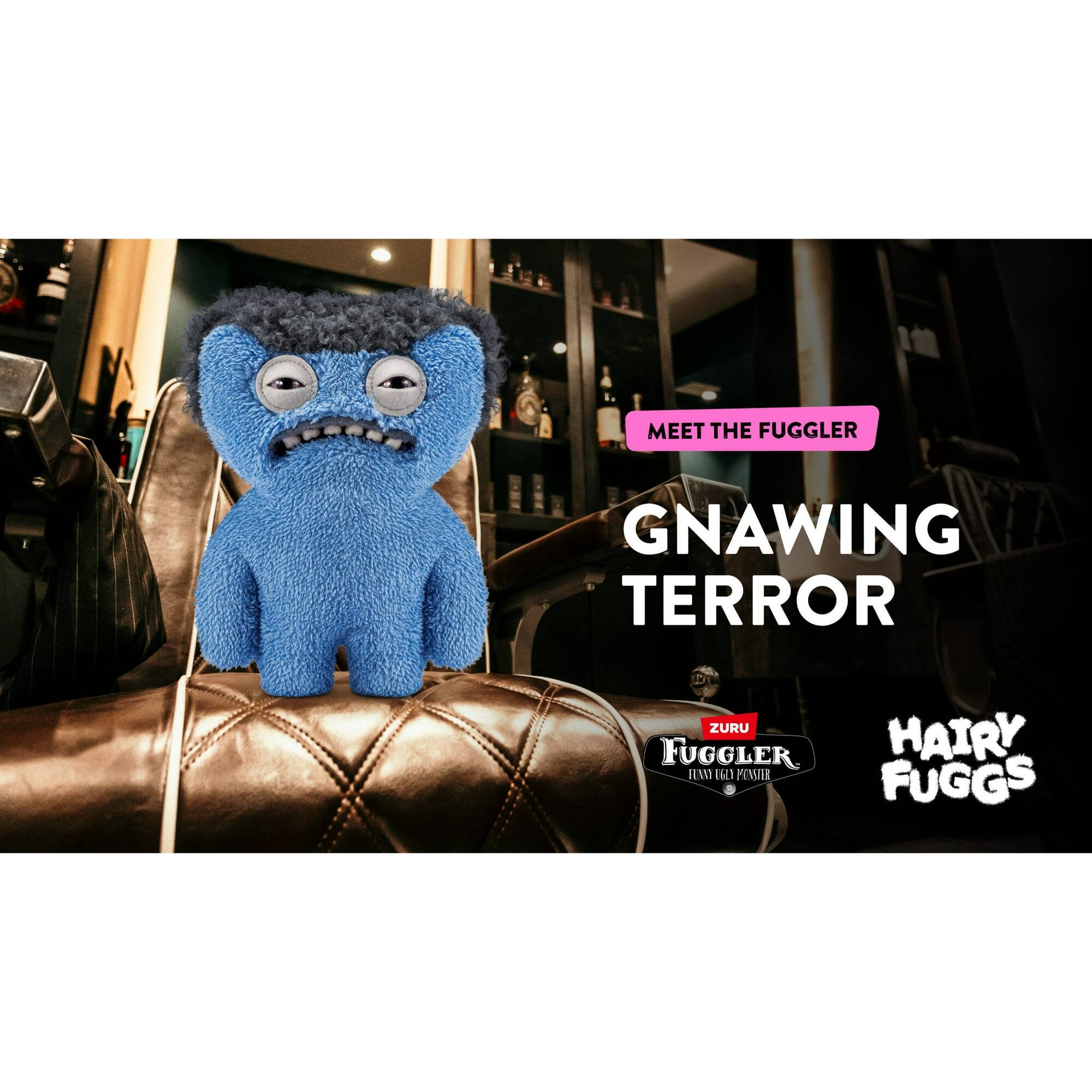 Fuggler Hairy Fuggs 9 inch (Gnawling Terror Wig) Plush, Ugly