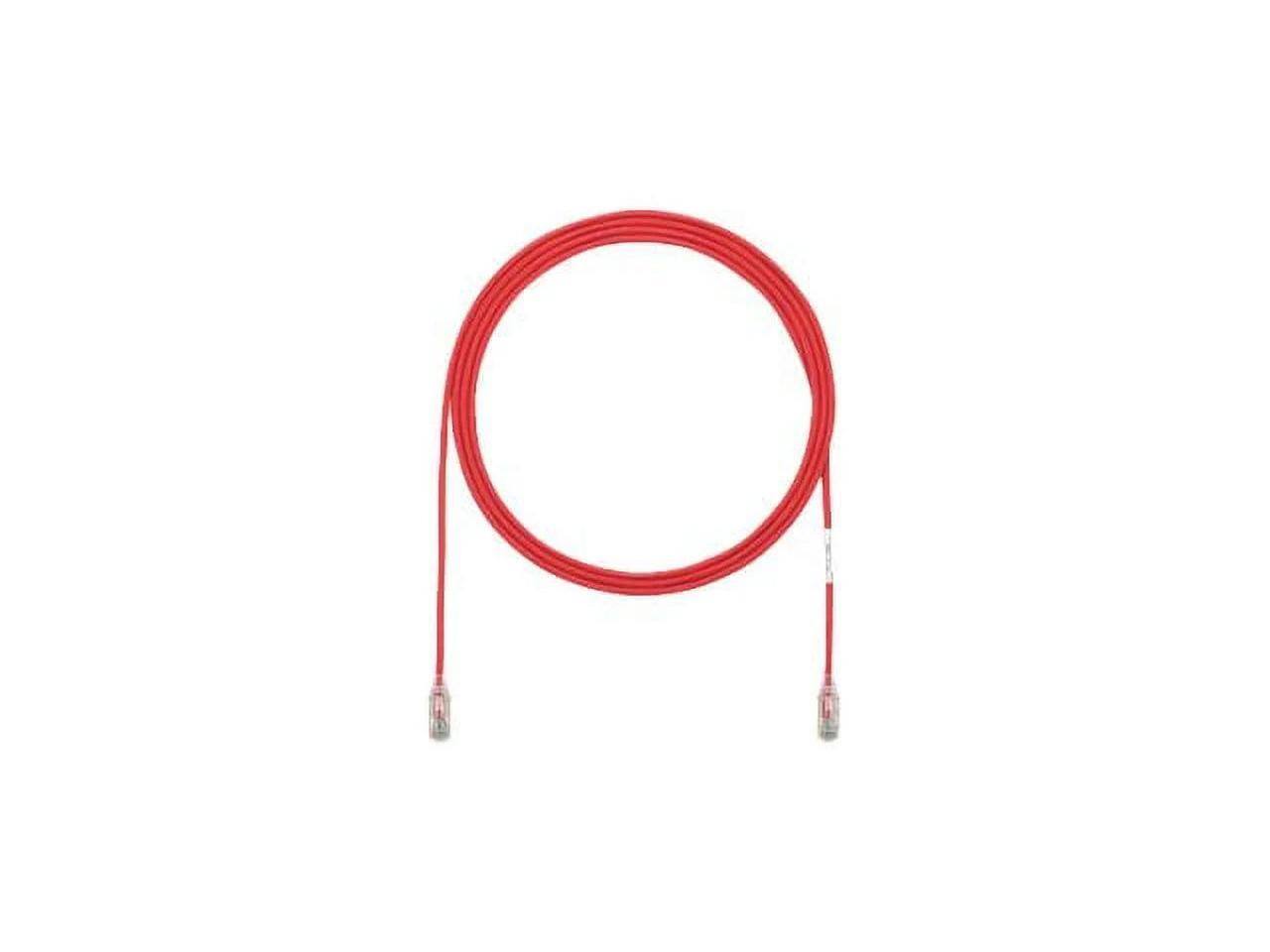 Alt View 7. Panduit - Panduit UTP28SP5RD 5 ft. Cat 6 Red EA CU PC 28 AWG UTP Copper Patch Cord.