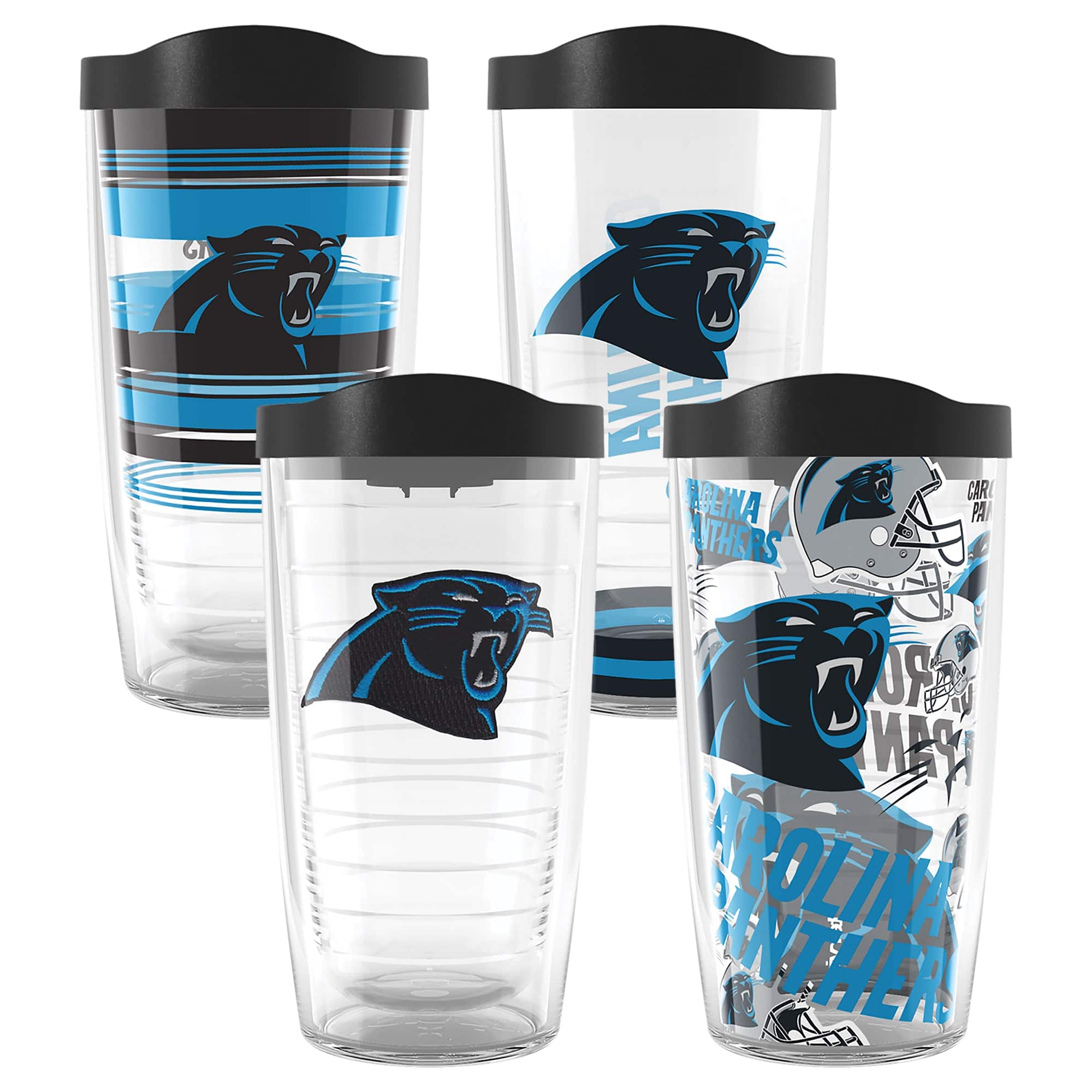 Tervis - Carolina Panthers Four-Pack 16oz. Classic Tumbler Set - Multicolor