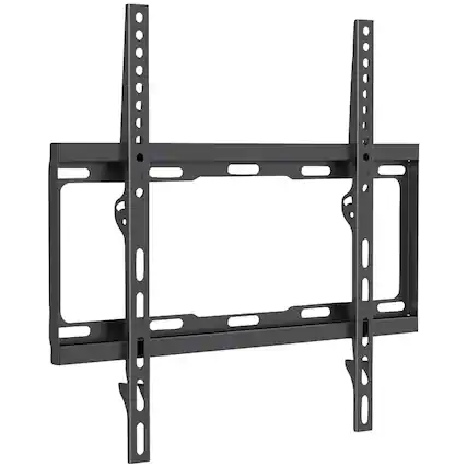 Front. Manhattan - 32"–55" Universal Low-Profile Flat Panel Mount - Black.
