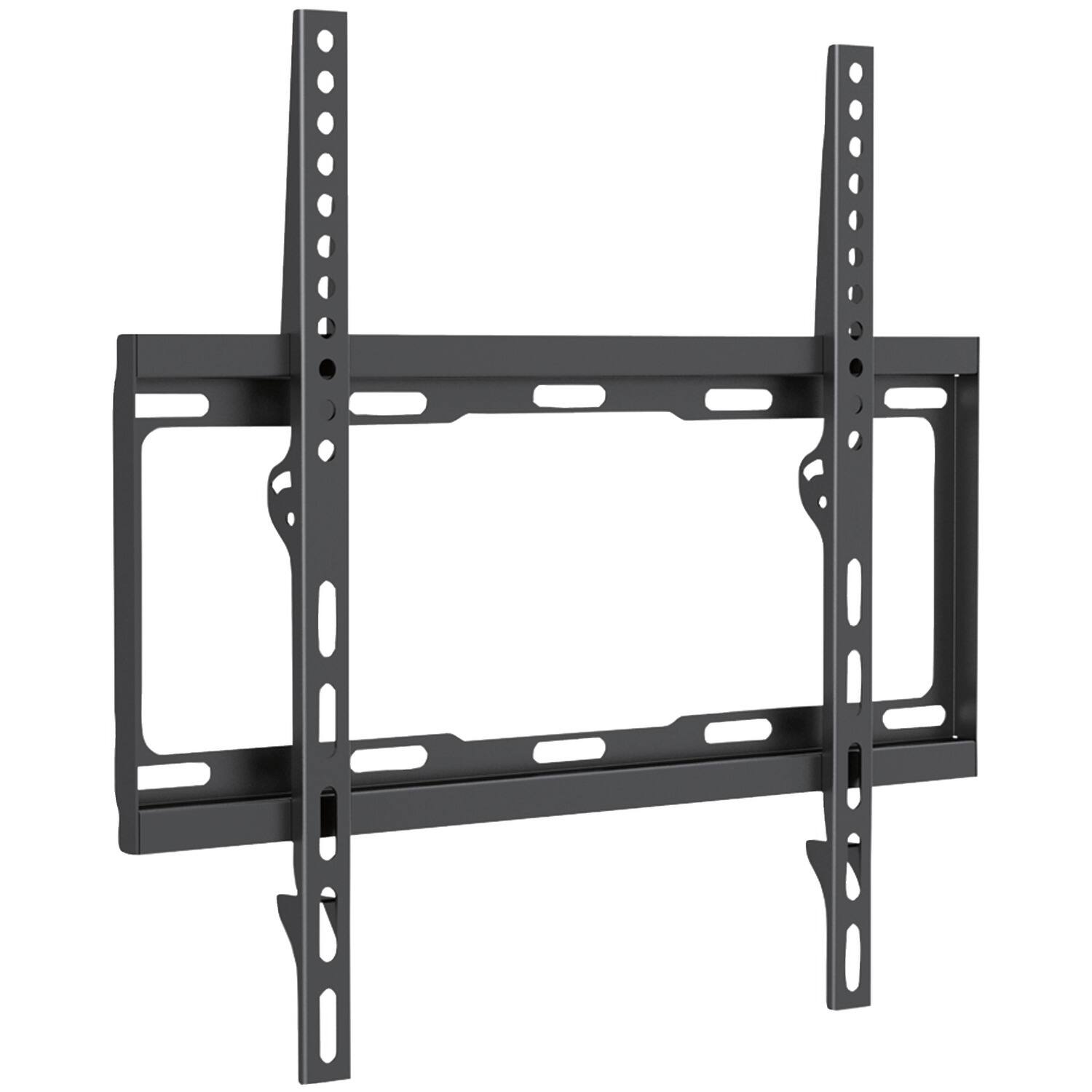 Front. Manhattan - 32"–55" Universal Low-Profile Flat Panel Mount - Black.