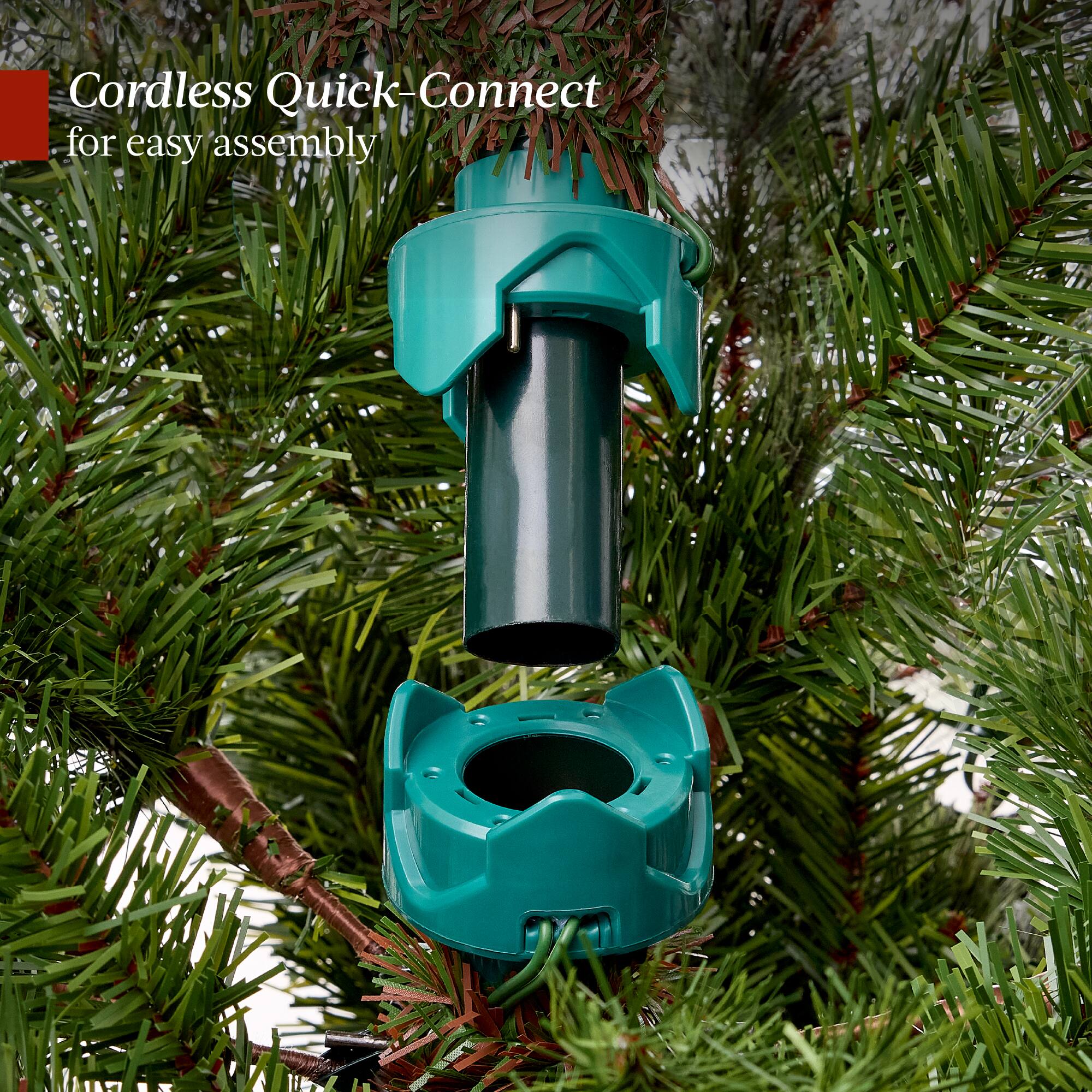 Cordless Quick-Connect for easy assembly.