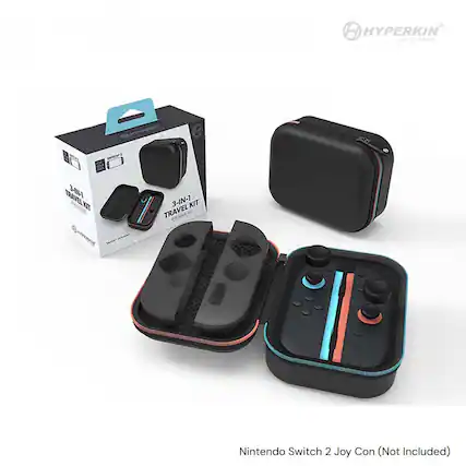 HYPERKIN LETS GAME!
SWITCH 34 TRAVEL KIT
3-IN-1 TRAVEL KIT
Nintendo Switch 2 Joy Con (Not Included)