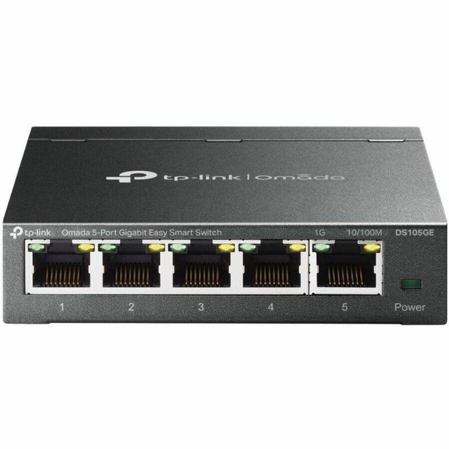 tp-link Omada 5-Port Gigabit Easy Smart Switch  
DS105GE  
1G 10/100M  
1 2 3 4 5 Power