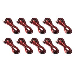DS18 Audio - Level 2 RCA Interconnect Cable, 6 ft (10-Pack)