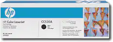 Front. HP - CC530A High-Yield Toner Cartridge - Black.