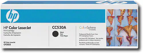 Front. HP - CC530A High-Yield Toner Cartridge - Black.