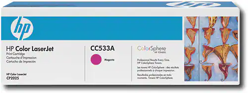Front. HP - CC533A High-Yield Toner Cartridge - Magenta.