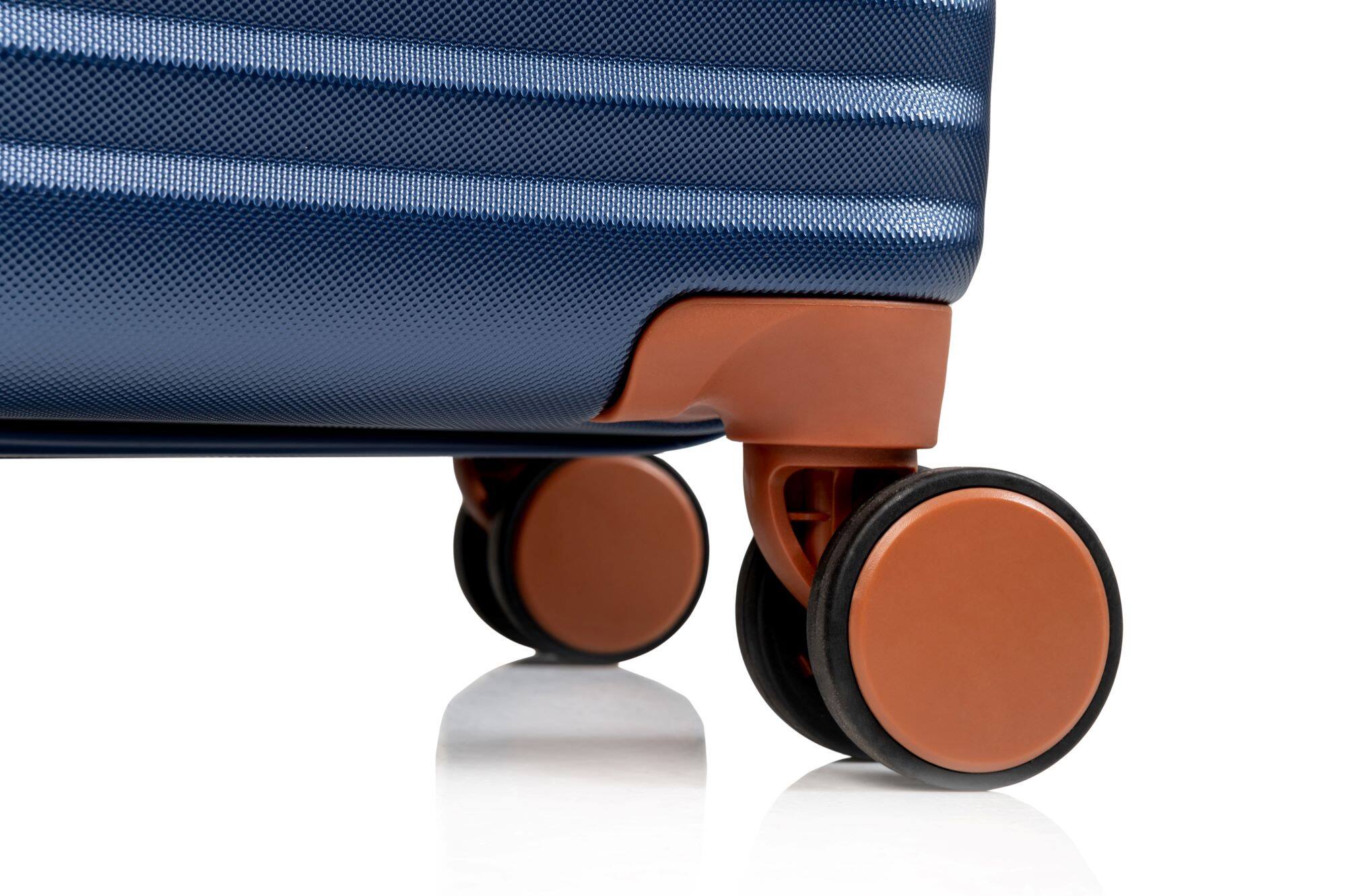 Back. Champs - Vintage II 3-Piece Luggage Set - Navy.