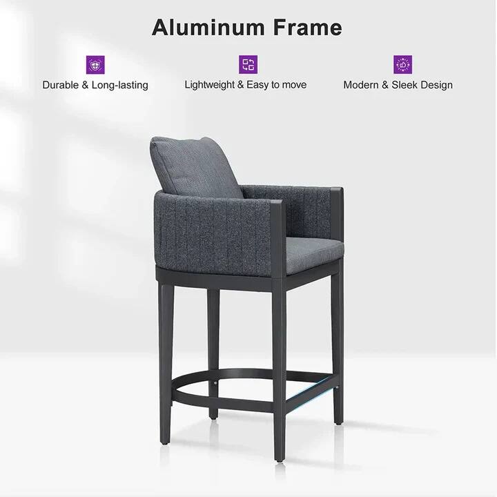 Aluminum Frame  
- Durable & Long-lasting  
- Lightweight & Easy to move  
- Modern & Sleek Design