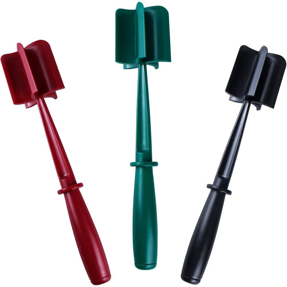 MOSZAR LLC - Tixill 3-Pack Meat Mashers – Heat-Resistant Nylon, Black