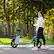 Alt View 7. Windhorse - WINDHORSE Urban Cruiser Foldable Electric Scooter with Seat, 450W Brushless Motor, 20 Miles Max Range, 20 MPH Max Speed - Blue.