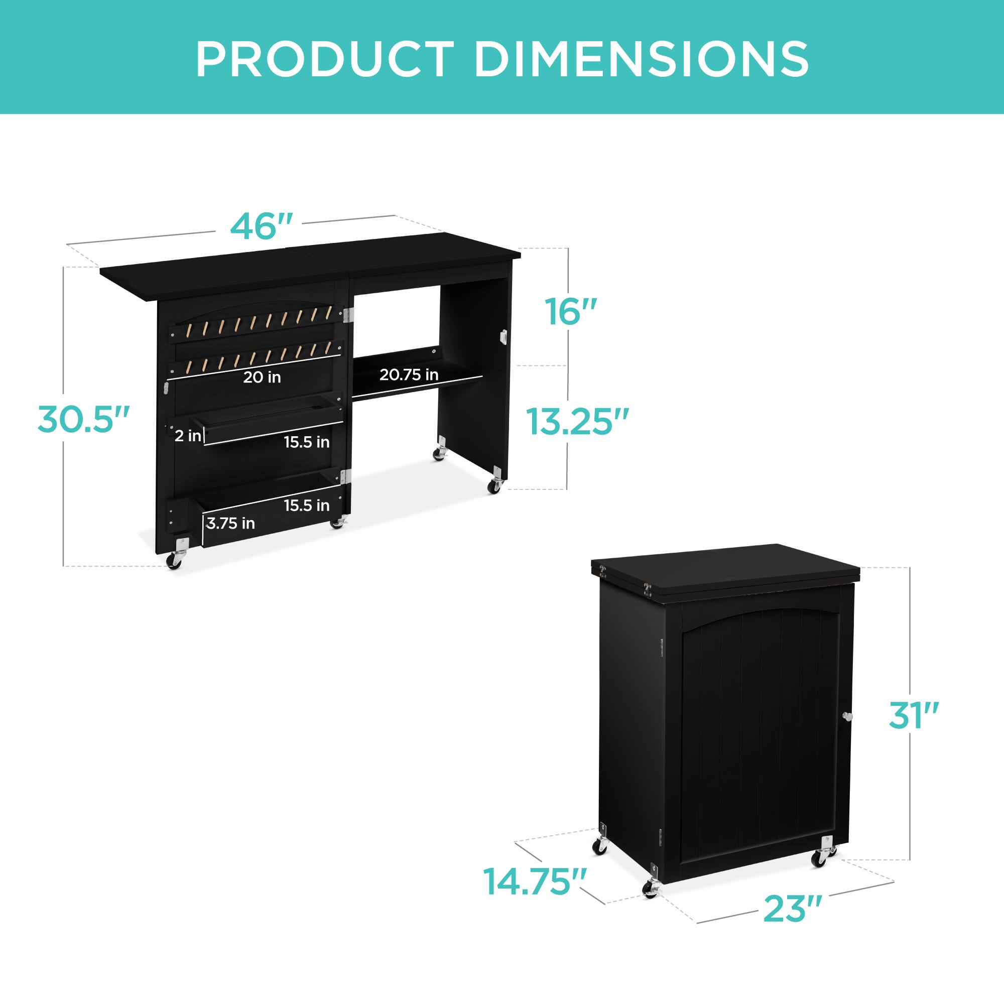 PRODUCT DIMENSIONS

- 46" (length)
- 16" (height)
- 30.5" (depth)
- 20" (drawer width)
- 20.75" (drawer depth)
- 15.5" (drawer height)
- 13.25" (side height)
- 3.75" (drawer front height)
- 31" (cabinet height)
- 23" (cabinet width)
- 14.75" (cabinet depth)