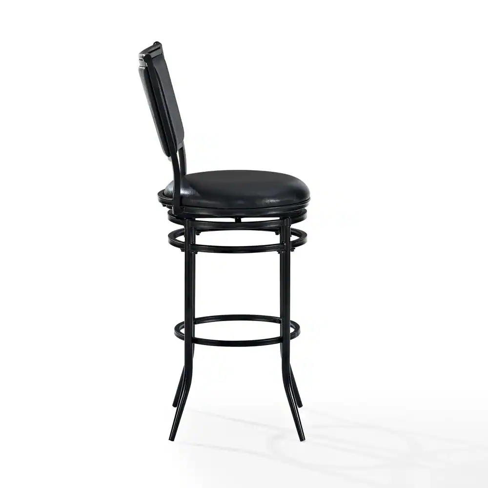 Left. Crosley Furniture - Rachel Bar Stool - Black.