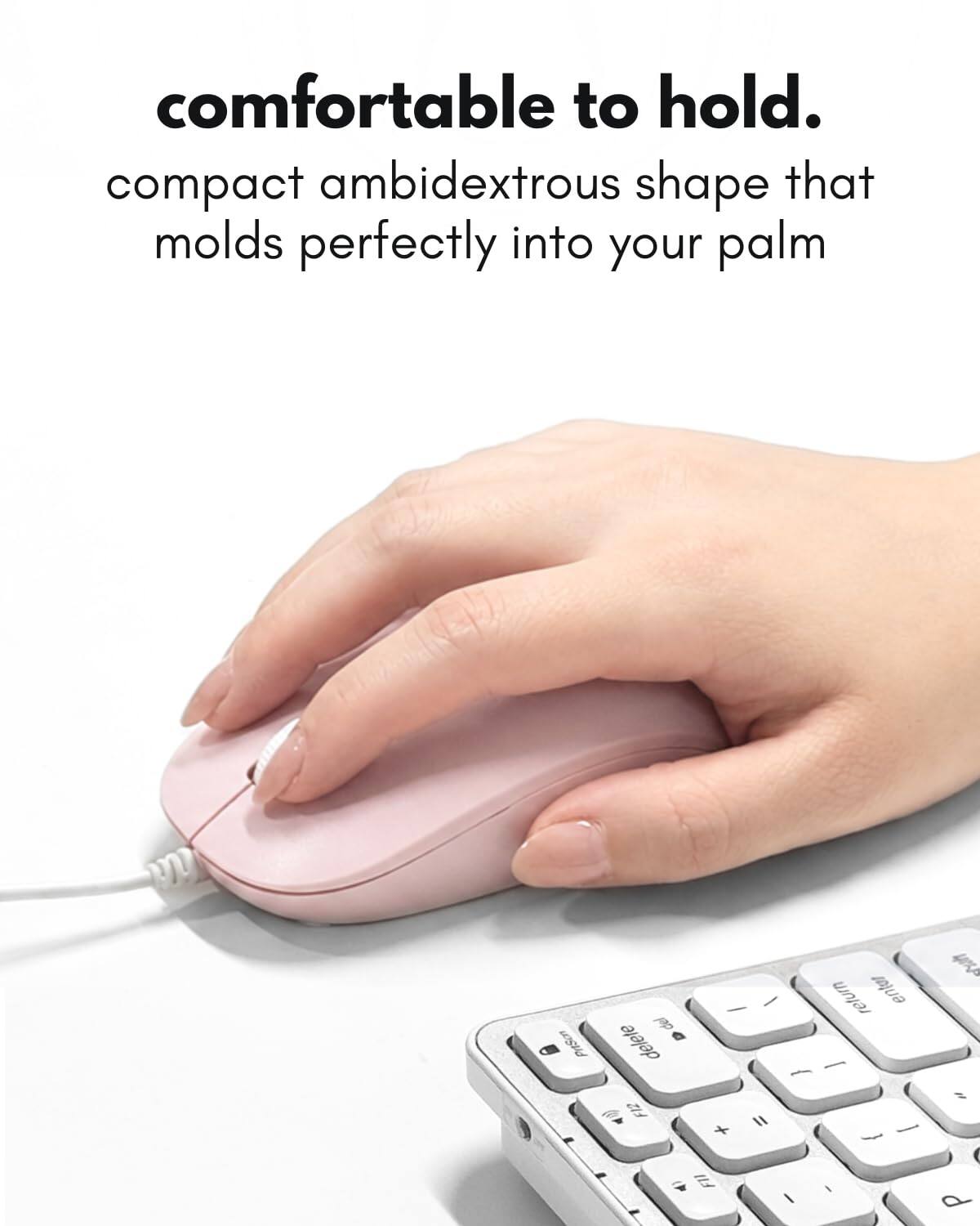 comfortable to hold. compact ambidextrous shape that molds perfectly into your palm